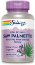 SOLARAY Saw Palmetto 提取 - 前列腺健康和尿道减肥支持 - 136毫克脂肪酸和 Sterols - 实验室验证,60天钱包保证(240份服务,240份软胶)