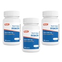 Rugby Timed-Release Niacin 500mg,配28mg Calcium,能源,流通和代谢支持的饮食补充,100平板(3包)