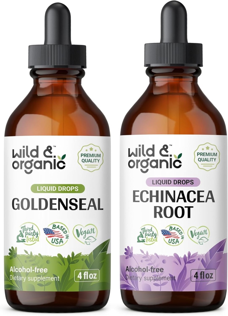 野生和有机金色丁香 4 fl oz & Echinacea 丁香 4 fl oz