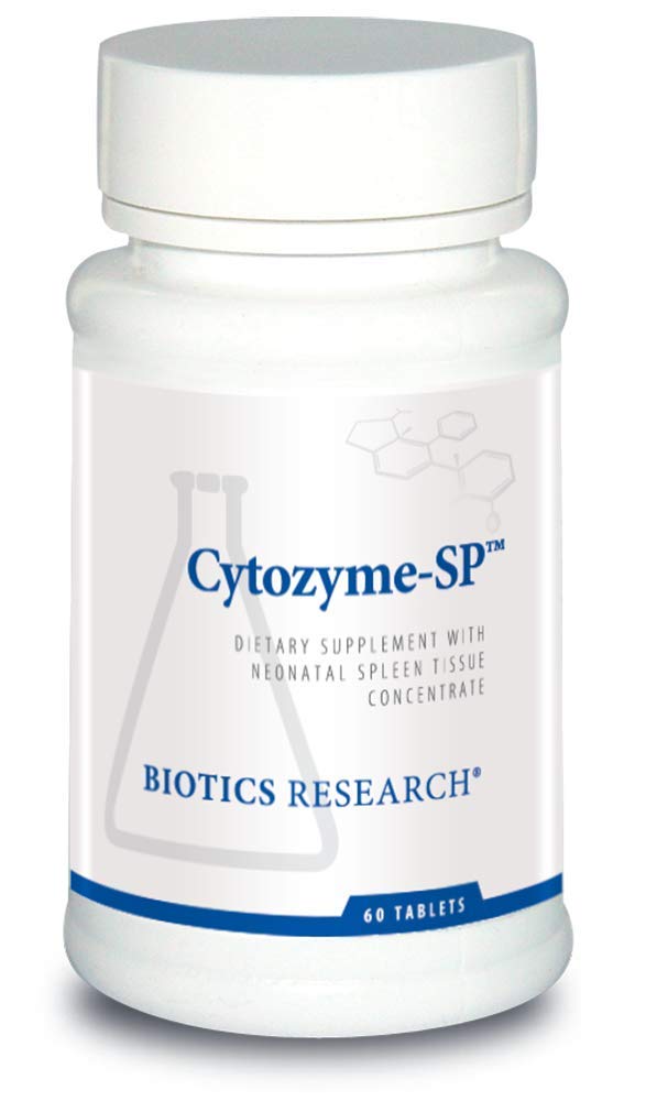 生物研究 Cytozyme SP 新生儿脾,支持健康铁和比利鲁宾水平,提供免疫支持,支持脾功能,SOD,Cataase,Potent抗氧化剂活性 60片