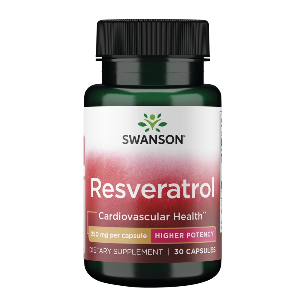 Swanson Resveratrol - 高概率250毫米30卡普勒(1包)