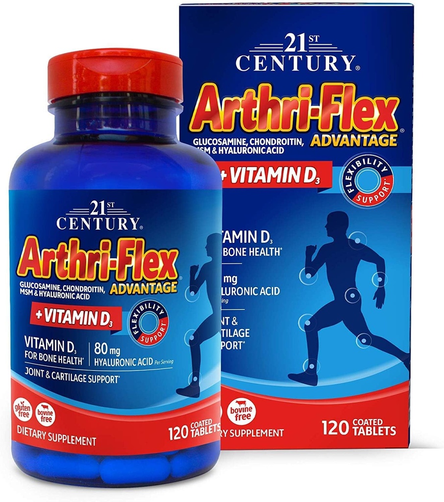 Arthri-Flex 优点加维生素D3 120平板