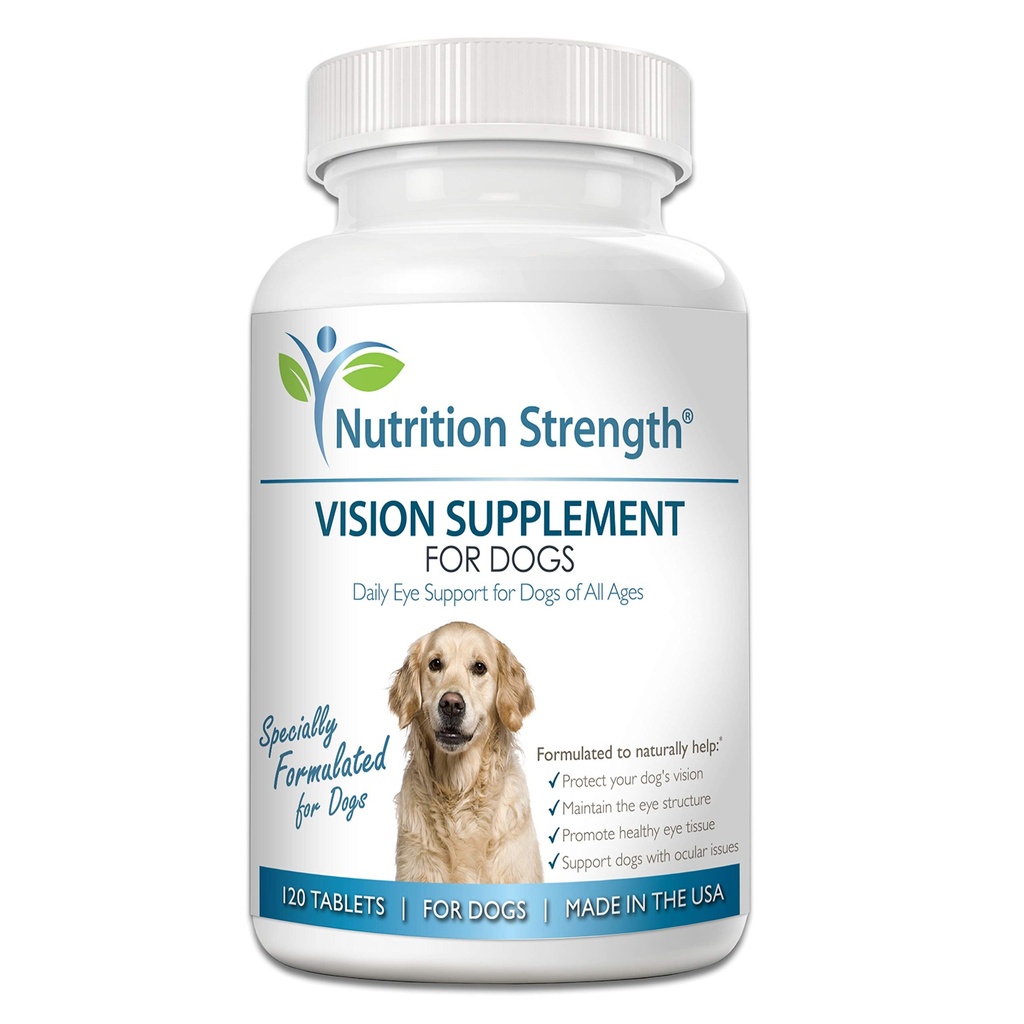 狗眼护理日视增刊与Lutein,Zeaxanthin,Astaxanthin,CoQ10,Bilberry抗氧化剂,维生素C,维生素E支持狗眼问题,120张可嚼片