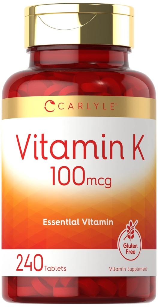 卡莱尔维生素K 100 mcg → 240 片 → 蔬菜,非GMO, Gluten Free → 维生素K 补编