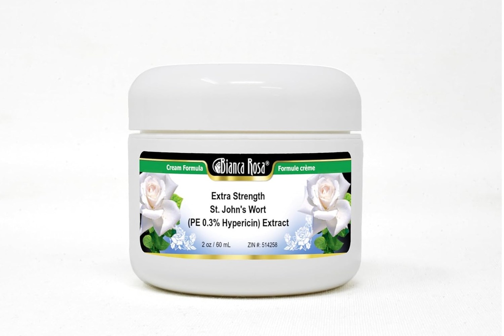 Bianca Rosa Extra St. John's Wort(PE 0.3%,Hypericin) Cream(2 oz,ZIN:514258) - 2 Pack(514258)的提取剂