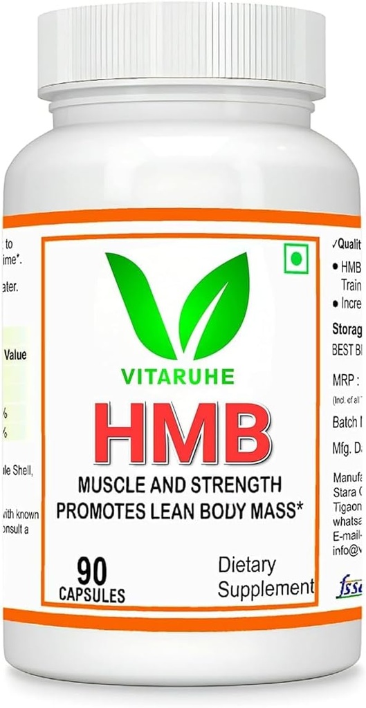 通用 Senta HMB 补编 1000 mg. 支持肌肉生长、保留和精益肌肉质量 QQ 快速工作恢复用于健美 90 Capsules