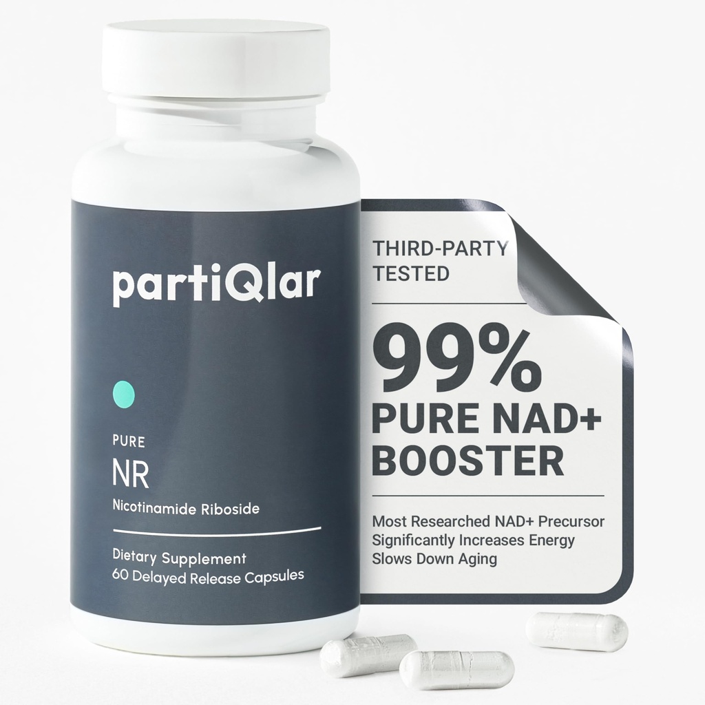 Nicotinamide Riboside(NR) 500mg – NR 细胞健康、抗衰老、能源和代谢支持补充 2月供应(60卡普尔)