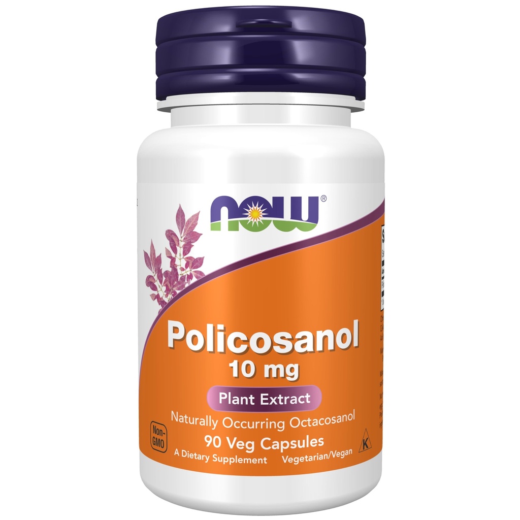 Now Foods Supplements, Policosanol 10 mg, Blend of Long-Chain Fatty 醇(LCFAs) 衍生自甘蔗糖,90 Veg Capsules