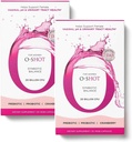 O-Shot 2 Pack Vegan Vegan Vegin Vabiotic + Prebiotic for Women, Cranberry 提取法, 奇科里根, 阴道pH, Urinary Tract, 文摘, Bloating, 非乳品, 非转基因生物, Gluten Free, 60 Vege-Capsules
