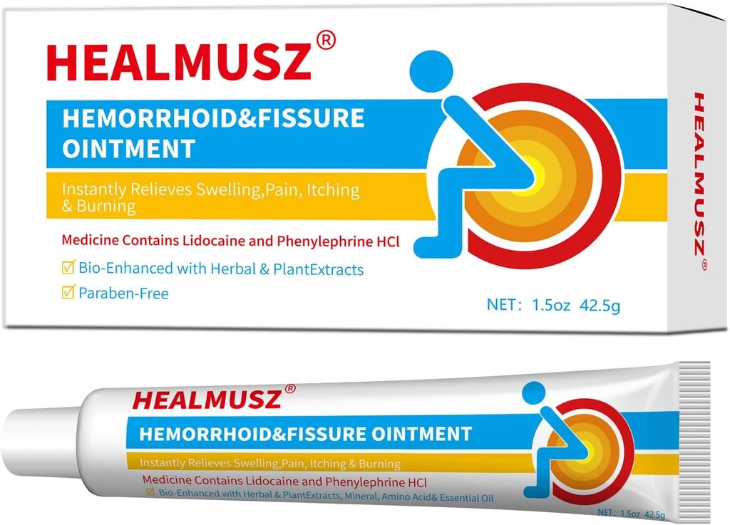 HEALMUSZ 快速治疗出血胆汁,其中4%为利多卡因凝血胆汁,0.25%为苯乙烯HCI,用于快速治疗疼痛、发作、不适和痒(1.5 oz)