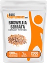 Bulk Assupports.com Boswellia Serrata 提取粉末 - Boswellia 补编,来自Frankincense Resin - Vegan & Gluten Free,每架500毫克,1kg(2.2磅)(包1)