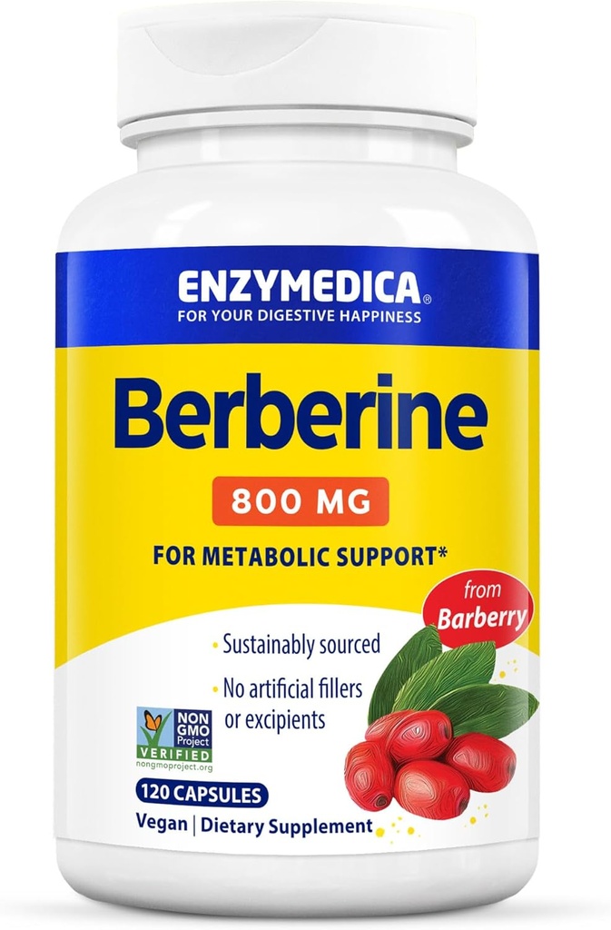Enzymedica, Berberine, 800mg, 120 计数