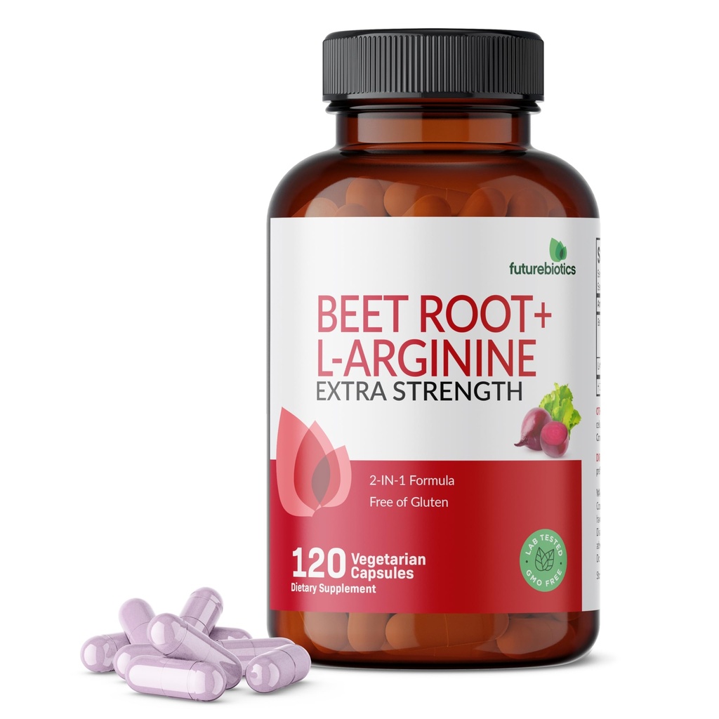未来生物素 Beet root + L- Arginine, 非 GMO, 120 蔬菜卡普尔