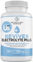 REVIVER 高级吸附电解质药丸 - Runners & Fasting Electrolytes 的盐片补充,水解的无糖盐药丸,Cramp Defense,Keto Support 120,电解质卡普苏尔