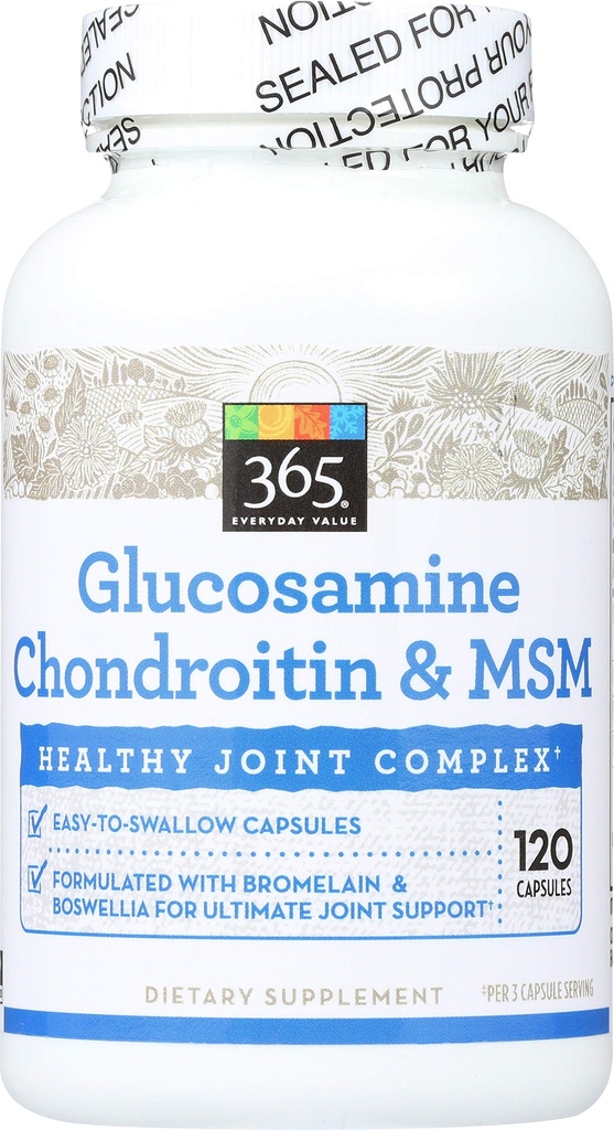 365,全食品市场,Glucosamine Chondroitin & MSM,120吨