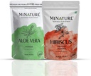 头发护理组合由微量 QQ Set of Aloe Vera Powder & Hibiscus Powder → 227g 每个 纯 和 天然 QQ 免去化学和防腐剂