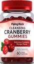 Pipping Rock Cranberry Gummys ####60 伯爵#### 男女清洁补品###Cranberry Mango Flavor ##Vegan,非GMO,Gluten Free