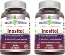 惊人的公式 Inositol 1000mg 补充 QQ 平板电脑 Non-GMO QQ Gluten - Free QQ 在美国制造(2 Pack, 120 Counter)