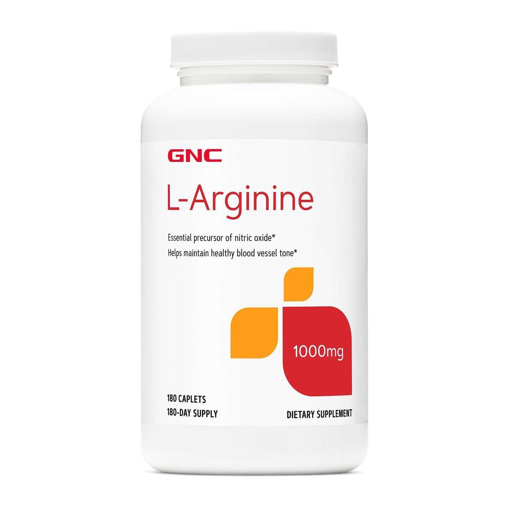 GNCL Arginine 1000mg 补充品,支持健康血船油,180架服务机