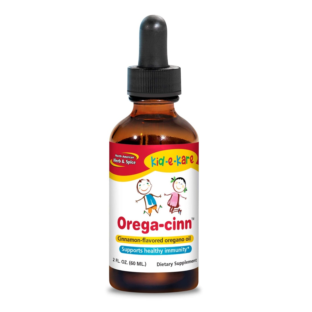 北美Herb & Spice Kid.e.Kare Orega-Cinn,Cinnamon Flavor - 2 f. oz. - 美味的免疫支持 - Soothes Mucus Membranes - 野生Oregano Oil - 非GMO - 120 总服务