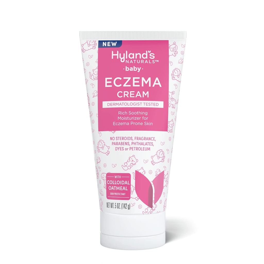 Hyland's Baby Eczema Cream, 富含苏打润滑剂, 用于 Eczema Prone 皮肤, 与 Comloidal Oatmeal, 5盎司