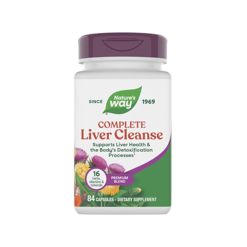 Nature's Way Complete Liver Cleanse,支持身体的解毒过程*,配有牛奶 This,B-维生素,氨基酸Liver Blend,84 Capsules (Package May Vary)