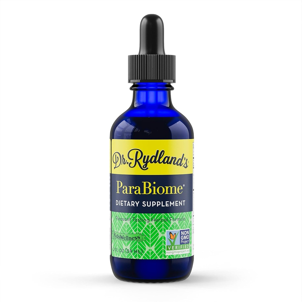 Rydland博士的草药补充品 由Kidswellness创建,对成人和儿童有效 帕拉比欧姆高级清洁与消化支持 由黑胡桃,克洛夫,Wormwood 制作 | 2 Ounce瓶