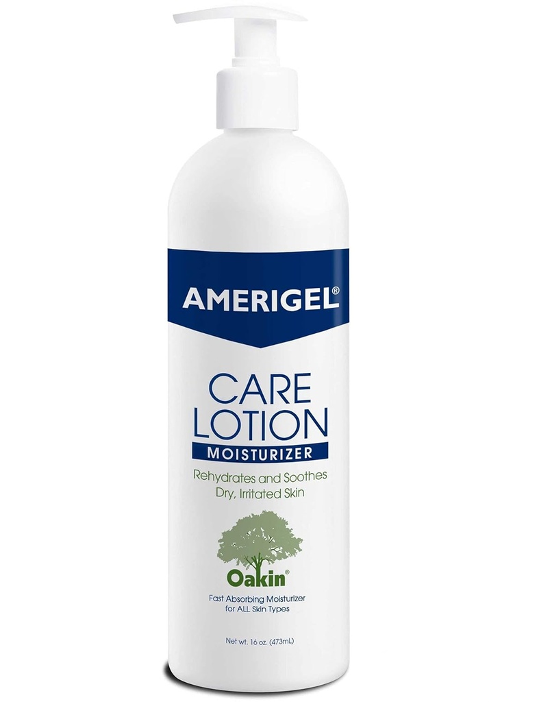 AMERIGEL Care Lotion – 假过敏润滑剂 – Diabetic Skin Care – 水合物和Soothes干燥,刺激性皮肤 - 16 oz.