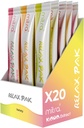 Mitra9 Kava Powder RelaxPak - Variety Pack Kava 抽取粉末包 | Mood 增强器 | 植物基 | 促进自然平静和明亮 | 易开放单服务棒(20)