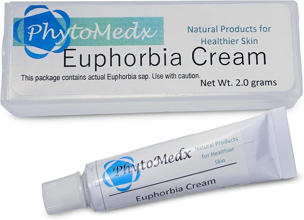 PhytoMedx - Euphorbia Cream, ium草, Euphorbia Sap的独家来源 配制成Sun-Damaged Skin的易用皮肤护理点粉,2.0 g