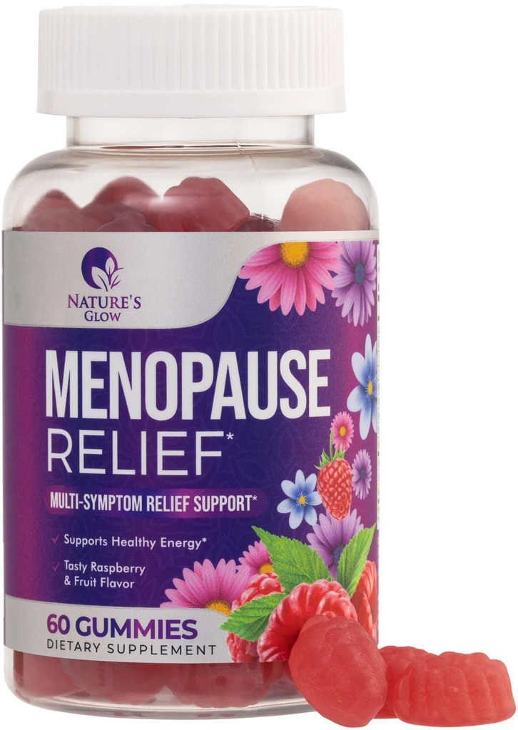 妇女更年期补充方案 -- -- 完整的多受益人更年期救济方案 -- -- Mild Hot Flashes & Night Sweats、自然平衡和能源支持、更年期维生素、非GMO -- -- 60古米