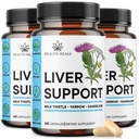 Liver Cleanse & 维修公式 - 配有 Milk Tedle Dandelion Root Turmeric, Artichoke 提取用于 Liver 健康的草药 Liver 支持补编 - 180 Counter