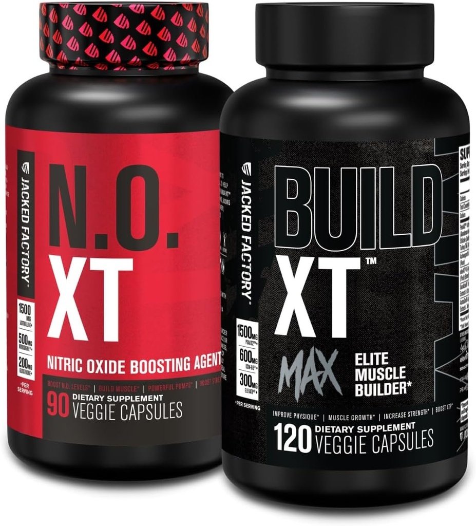 Jacked Factory N.O. XT Nitric Oxide 补充(90 Counter) & Building XT Max Elite Muscle Builder (120 Counter) 互联网档案馆的存檔,存档日期2011-09-02.