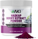 AKI Haskap Berry 提取粉末 - 富含抗氧化剂,维生素-C和多酚 - 提取自质量干燥的Berries - 无添加的人工燃烧剂和色素 - Boosts 能量水平(5.30Oz/150g)