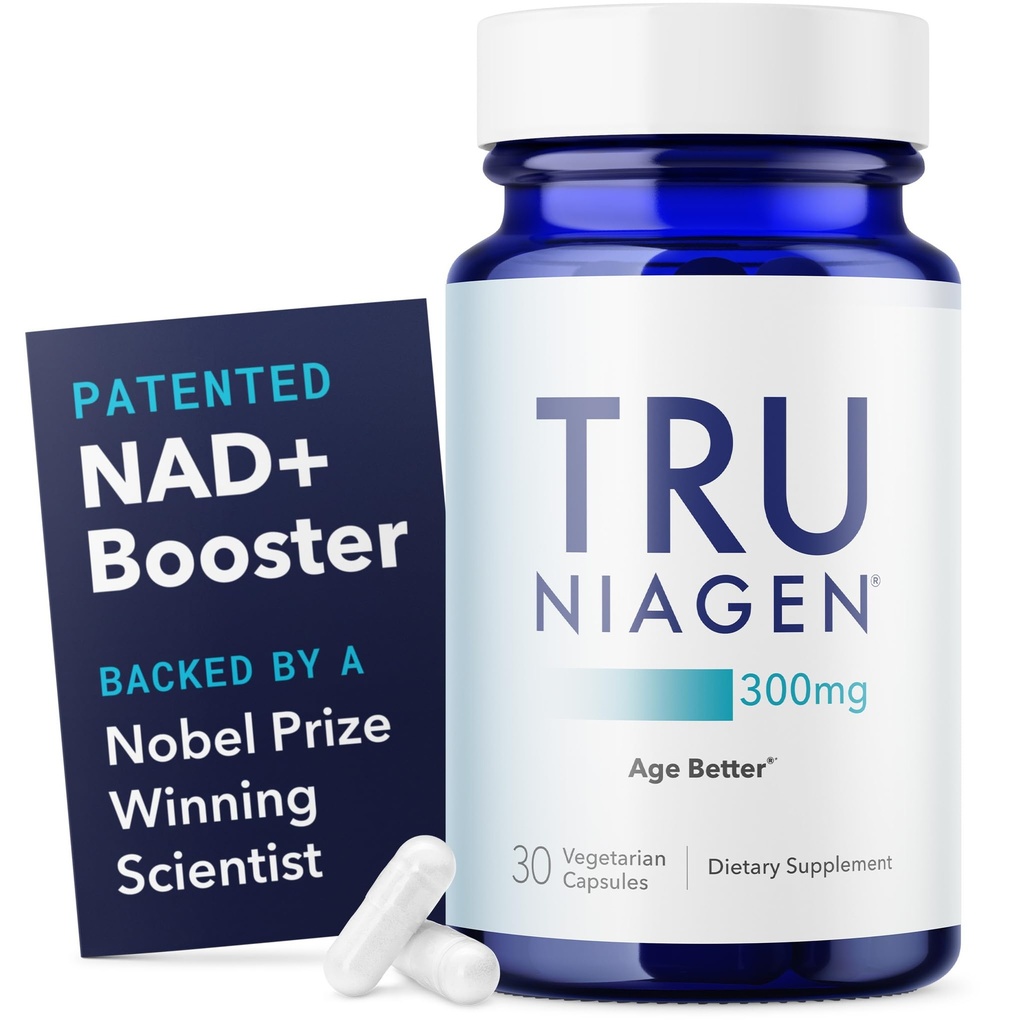 TRU NIAGEN 专利NAD+ 抗衰老和细胞再生补充,300 mg Niagen, 30 services QQ支持细胞能量,大脑,肌肉 Nicotinamide Riboside (NR) Take 1 Daily QQ 1瓶