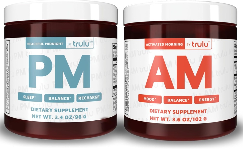 AMPM 营养:启动的早晨(AM) + 和平的午夜(PM) 以耐久的能量为你的节日加油,享受休息的夜晚——能源、泥炭、睡眠支持和古特健康综合方案