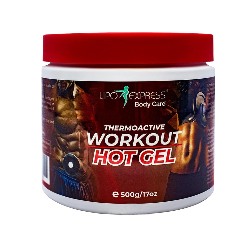由LipoExpress 17 Oz-Best Hot-Gel Cream制作的"工作增强脂肪燃烧热胶". 适合锻炼和修炼 热活性热Gel - 对肌肉放松和按摩也有好处