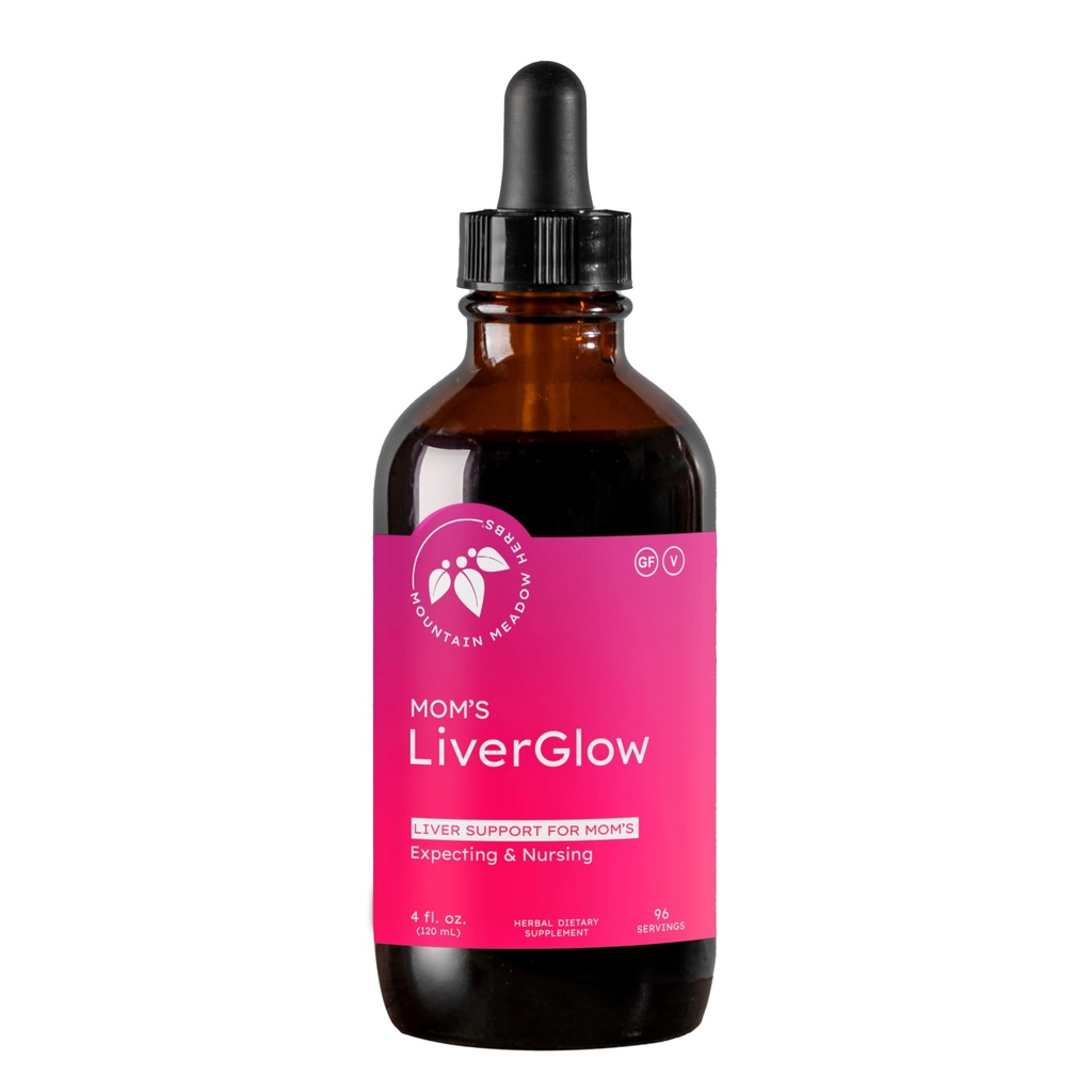 Meadow Herbs Mountain's Liver Glow, 高级解毒器和再生器 支持liver 健康和功能 - 4 oz - 代表快乐的liver