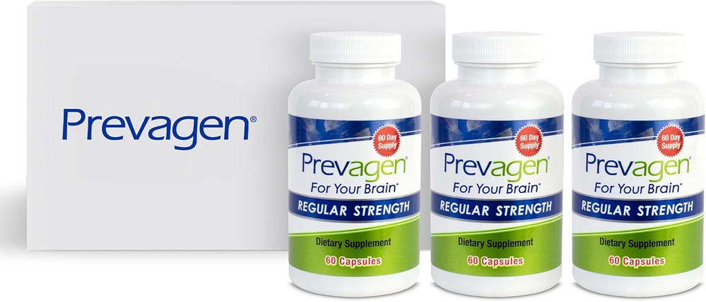 Prevagen regular strong - 180 capsules(6个月供应量) QQ为你的大脑设计 10毫克 Apoaequorin+维生素D3