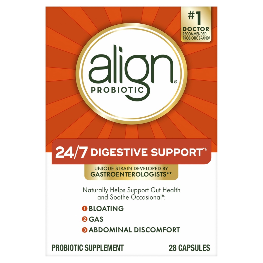 Align Probiotic,《妇女和男子的Probiotic》,《消化健康每日Probiotic补充》*,#1 《医生和胃肠科医生推荐的Probiotic》,28 Capsules