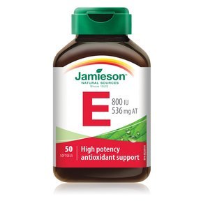 杰米森维生素E 800 IU,50软胶