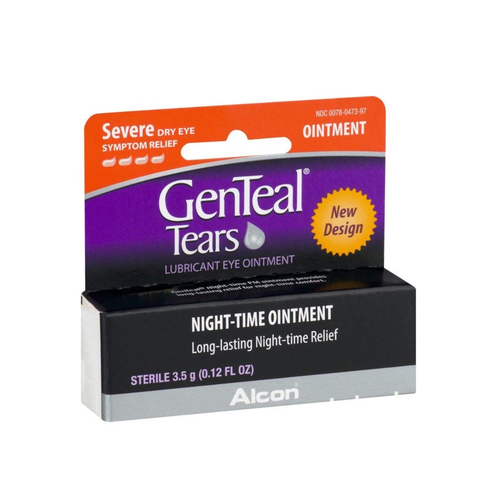 Genteal Pm 干眼救济 严重夜间膏剂 12 fl oz (4 Pack)