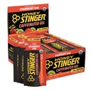 Honey Stinger Strawberry Kiwi Energy Gel, Cafeated & Gluten Free with Organic Honey, 用于运动、跑步和表演、家庭运动营养和健身、前期和中期工作,24包