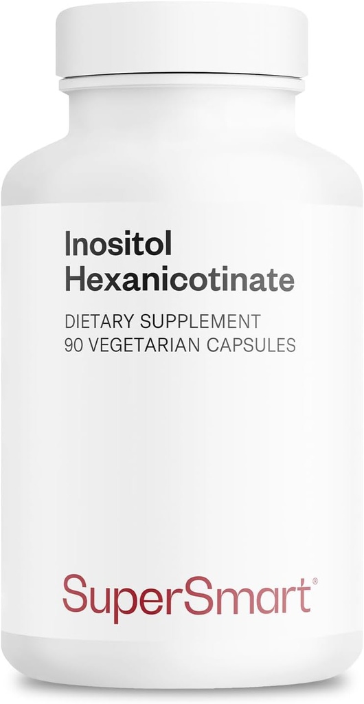 超级智能 - 伊诺西托尔 每天1500mg(高强度的Niacin Flush Free) - 改良维生素B3 补充 QQ 非GMO & Gluten Free - 90 蔬菜卡普苏尔