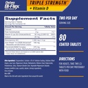 Osteo Bi-Flex 三重强度(5),配有维生素D Glucosamine Chondroitin 联合健康补编,合肥板块,80 Counters (Pack of 2)