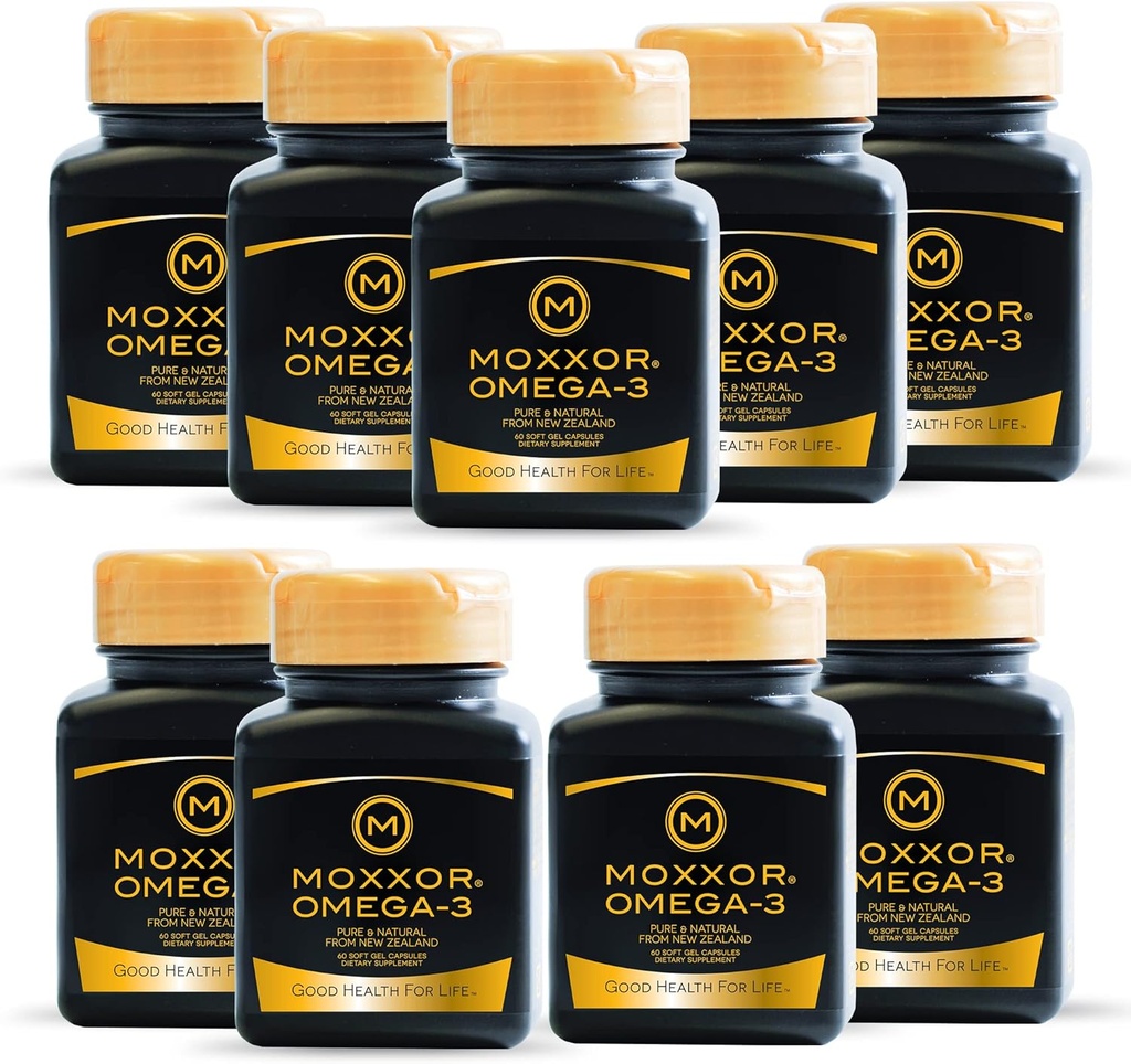 Omega 3 新西兰绿色浸泡木瑟油软胶,用于联合支持和流动,心脏和免疫支持,无鱼余味,9-Pack,540oft胶,每天2-Soft胶,270天供应