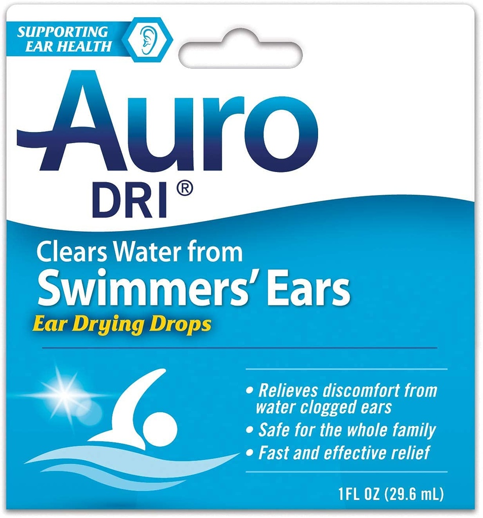 特别包5 Del制药 Auro-Dri Ear-Drying Aid 1 fl oz(29.6毫升)