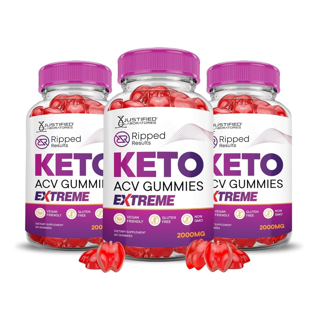 合理实验室(3 Pack Riped Results Keto ACV Gummys Extreme 2000MG Riped Results 配以石榴甜菜汁粉 B12 Vegan Non GMO 180 Gummys 配制的结果)