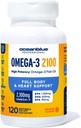 海洋蓝专业Omega-3 2100-120 cm – 与EPA, DHA & DA – 野生捕捉 - 橙色Flavor, 60 位服务员 – 高角三重强 Burpleless Fish Oil 配音: