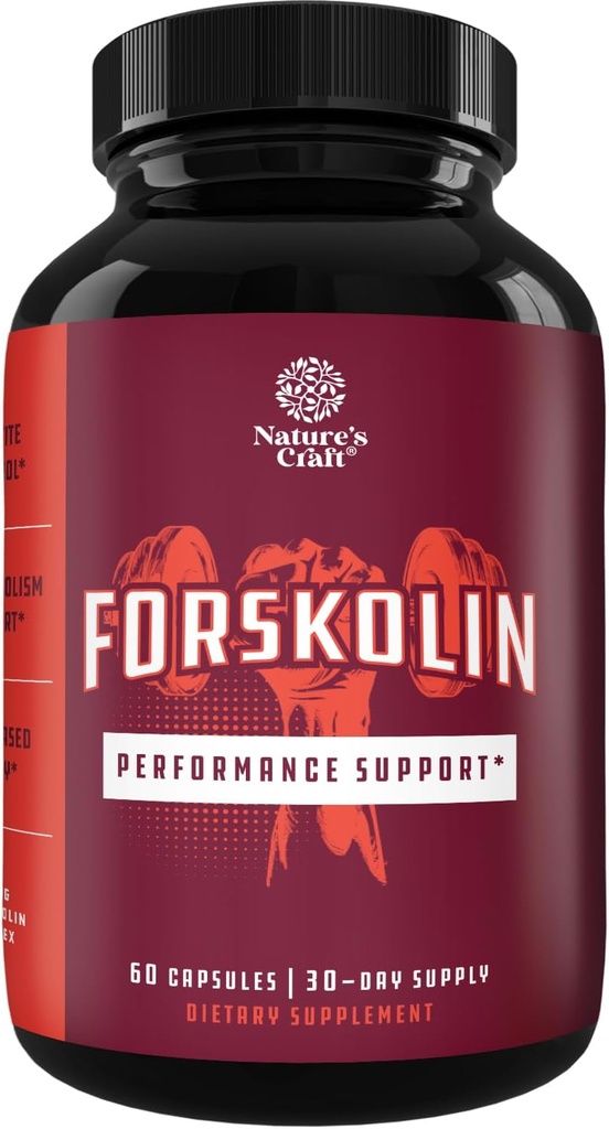 纯 Forskolin 重量损失摘录 强抗氧化剂补充剂 - 最大强度 Belly Buster 健康重量管理 为男女获取精益和Trim